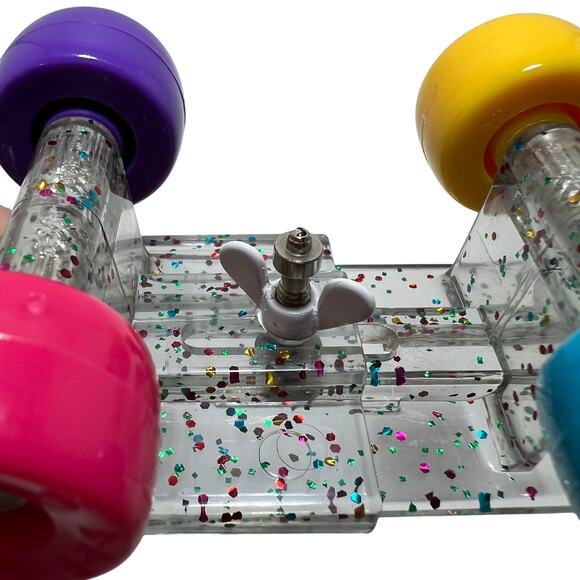 BUILD A BEAR Set of 2 Roller Skate Shoes Glitter Clear Accessory Plastic - Picture 8 of 8